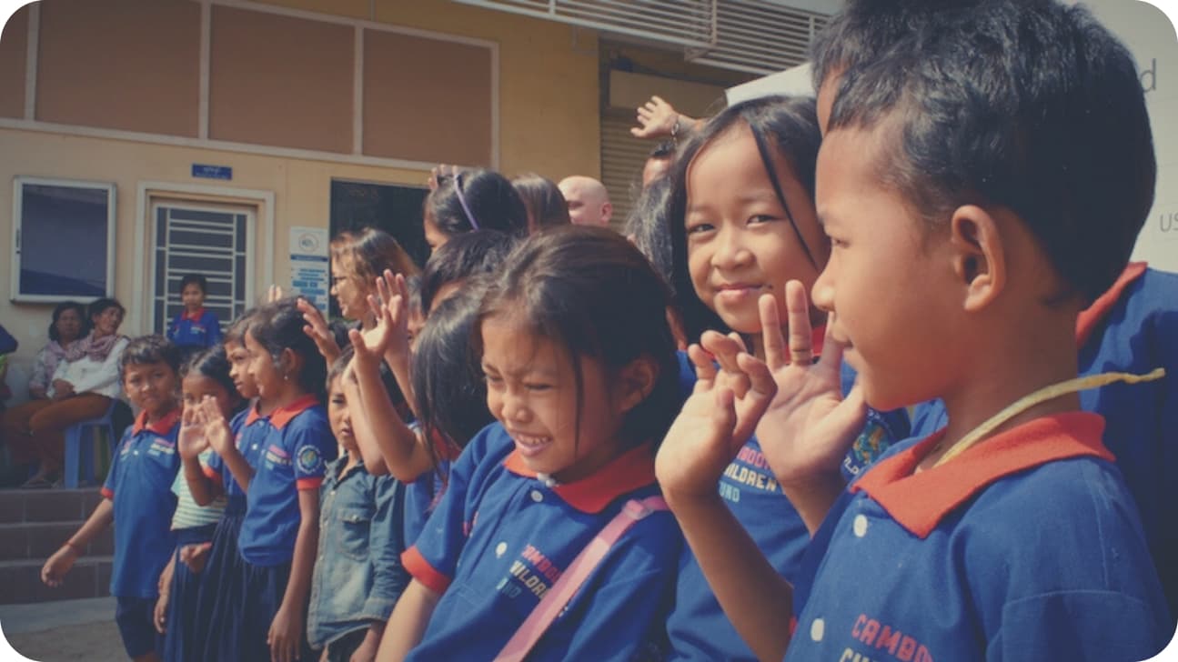 Children supported by Mad Monkey's community projects