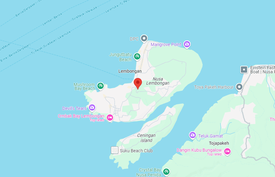 8C9X+65X, Jungutbatu, Nusa Penida, Klungkung Regency, Bali 80771, Indonesia
