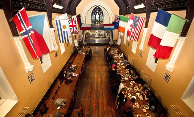The Best Backpacker Hostels in Dublin - Church restaurant