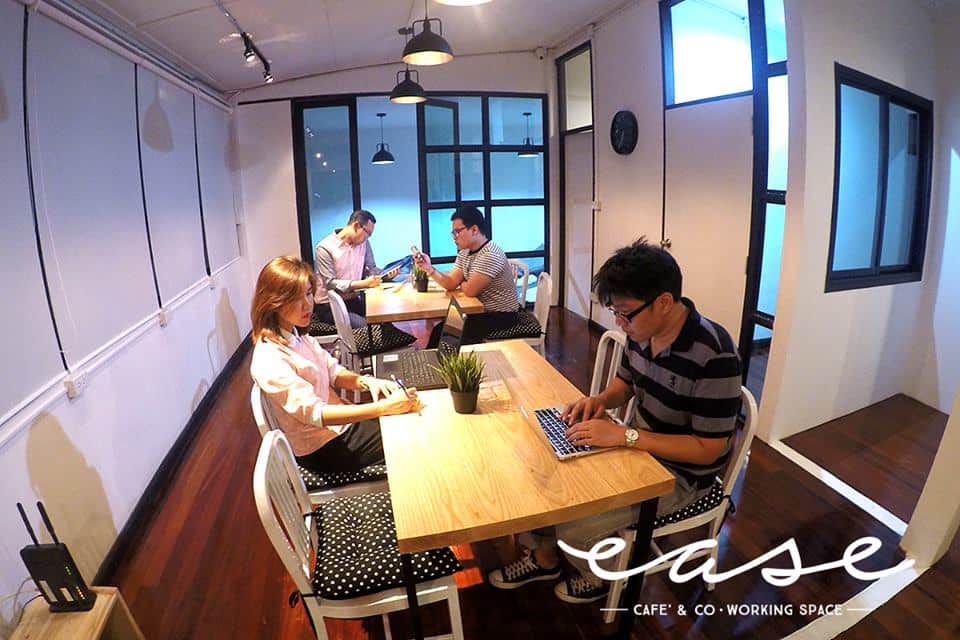 Ease Cafe & CoWorking Space - Coffee lovers Bangkok co-working 