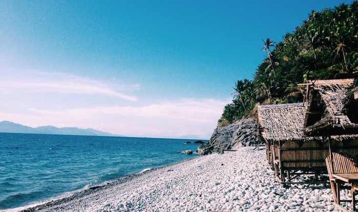 Mabua Pebble Beach, Surigao - Not all Philippines beaches are sandy!