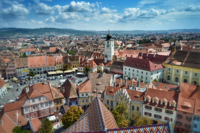 Views of Sibiu Romania.