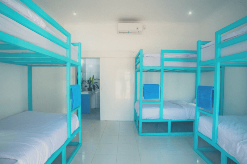 Mad Monkey Kuta Lombok Room Standard 6 Bed Private Dorm