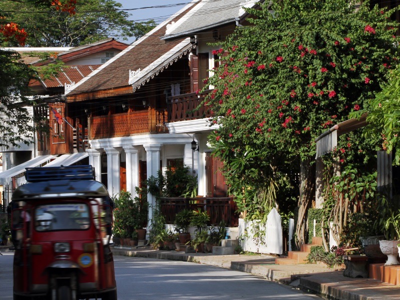 Quaint streets of Luang Prabang, Laos