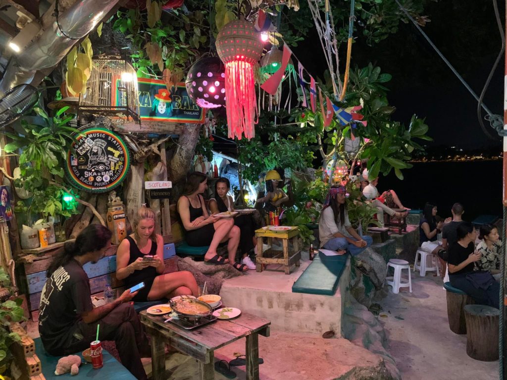 People at Ska Bar Phuket