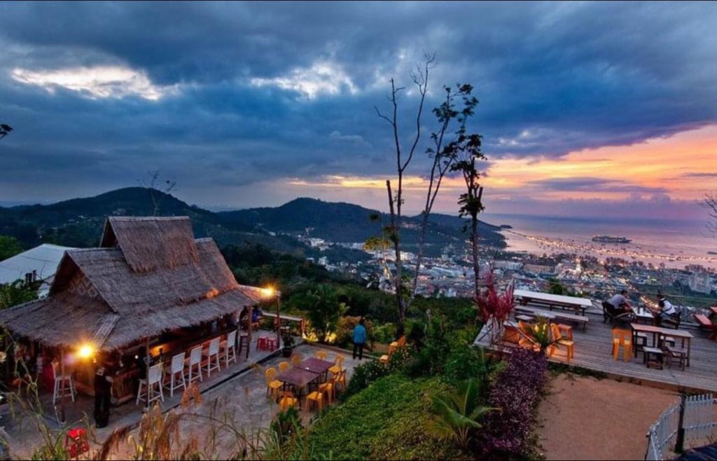Sunset view from Wassa Homemade Bar Phuket